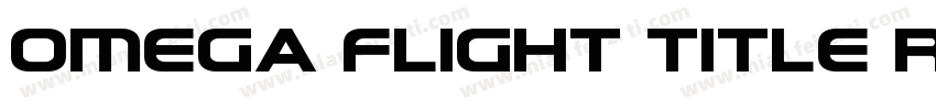 Omega Flight Title Regular字体转换